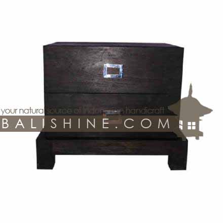 Balishine: Your natural source of indonesian handicraft presents in its Home Decor collection the Bedside:114SEF304621:This bedside with 2 drawers is produced in indonesia, made from teak wood.  Natural, chocolate or dark color