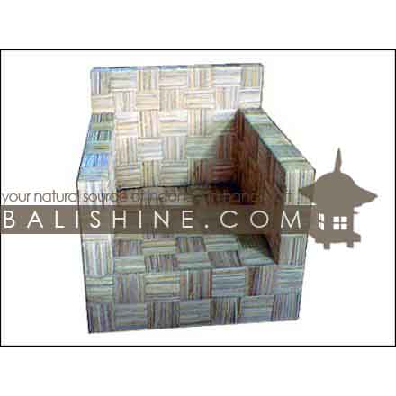 Balishine: Your natural source of indonesian handicraft presents in its Home Decor collection the Chair:114SRI444078:This chair is produced in indonesia, made from banana. This price is without cushion.  Several materials are available : seagrass, banana leaf or rotan