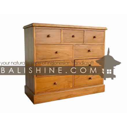 Balishine: Your natural source of indonesian handicraft presents in its Home Decor collection the Chest:114SRI653970:This chest is produced in indonesia, made from teak wood. It has 10 drawers.  Natural, chocolate or dark color