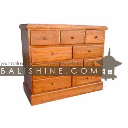 Balishine: Your natural source of indonesian handicraft presents in its Home Decor collection the Chest:114SRI654604:This chest is produced in indonesia, made from teak wood. It has 10 drawers.  Natural, chocolate or dark color
