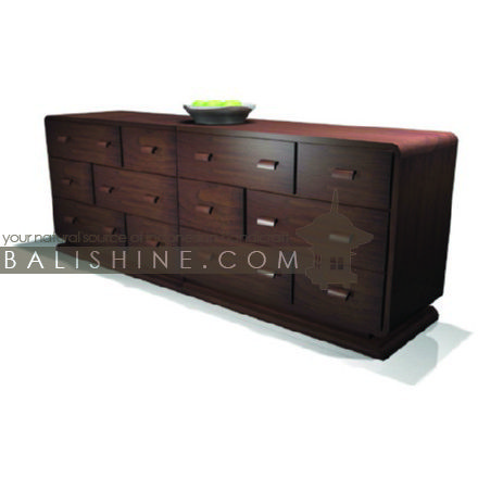 Balishine: Your natural source of indonesian handicraft presents in its Home Decor collection the Chest of Drawers:114MNF655921:This rectangular chest is produced in indonesia, made from teak wood. It has 12 drawers.  This furniture is made from high quality teak wood grade A premium. Natural, chocolate or dark color.