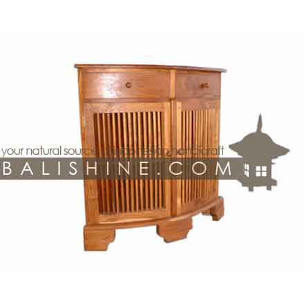 Balishine: Your natural source of indonesian handicraft presents in its Home Decor collection the Console:114GEN293905:This corner console with 2 drawers and 2 doors is produced in indonesia, made from teak wood.  Natural, chocolate or dark color