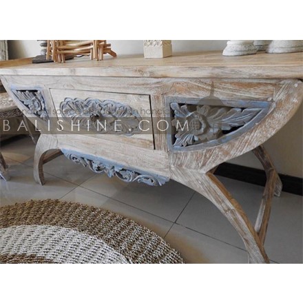 Balishine: Your natural source of indonesian handicraft presents in its Home Decor collection the Console:114OSC297826:This stylish console is produced in indonesia, made from teak wood. Full carving.  Custom size possible so please contact us.