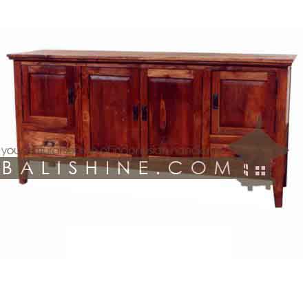 Balishine: Your natural source of indonesian handicraft presents in its Home Decor collection the Console:114SEF273931:This console is produced in indonesia, made from teak wood. It has 4 doors and 2 drawers.  Natural, chocolate or dark color