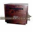 balishine This bedside with 2 drawers is produced in indonesia, made from teak wood.