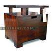 balishine This bedside with 2 drawers is produced in indonesia, made from teak wood.