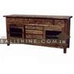 balishine This cabinet is produced in indonesia, made from teak wood and glasses. It has 2 doors and 10 drawers.