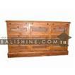 balishine This cabinet is produced in indonesia, made from teak wood and glasses. It has 9 drawers.