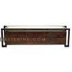 balishine This rectangular console is produced in indonesia, made from teak wood and glass. It has 6 drawers.