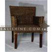balishine This dining chair is produced in indonesia, made from banana leaf.