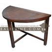 balishine This half round dining table is produced in indonesia, made from teak wood.