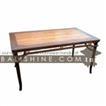 balishine This rectangular dining table is produced in indonesia, made from teak wood and bamboo.