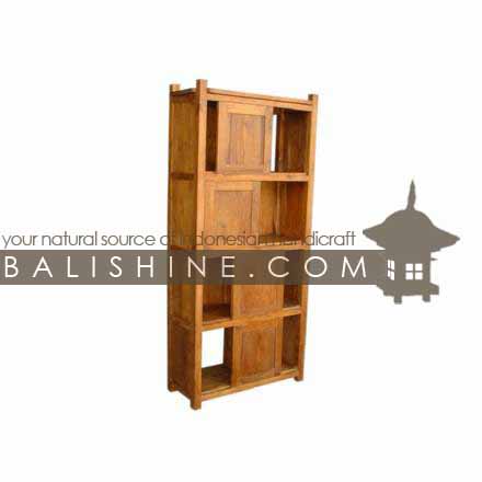 Balishine: Your natural source of indonesian handicraft presents in its Home Decor collection the Shelves:114SRI264018:This shelve is produced in indonesia, made from teak wood. It has 8 doors  Natural, chocolate or dark color