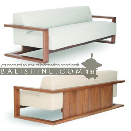 Balishine: Your natural source of indonesian handicraft presents in its Home Decor collection the Sofa:114MNF445957:This sofa is produced in indonesia, made from teak wood. This price is without cushion.  This furniture is made from high quality teak wood grade A premium. Natural, chocolate or dark color.