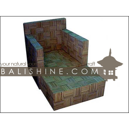 Balishine: Your natural source of indonesian handicraft presents in its Home Decor collection the Sofa:114SRI444050:This sofa is produced in indonesia, made from petrek. This price is without cushion.  Several materials are available : seagrass, banana leaf or rotan