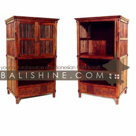 Balishine: Your natural source of indonesian handicraft presents in its Home Decor collection the TV Stand:114GEN254000:This cabinet TV stand is produced in indonesia, made from teak wood. It has 2 doors.  Natural, chocolate or dark color