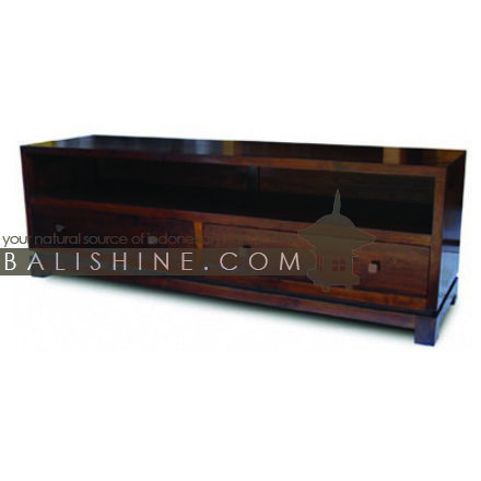 Balishine: Your natural source of indonesian handicraft presents in its Home Decor collection the TV Stand:114MNF255973:This TV stand is produced in indonesia, made from teak wood. It has 2 drawers.  This furniture is made from high quality teak wood grade A premium. Natural, chocolate or dark color.