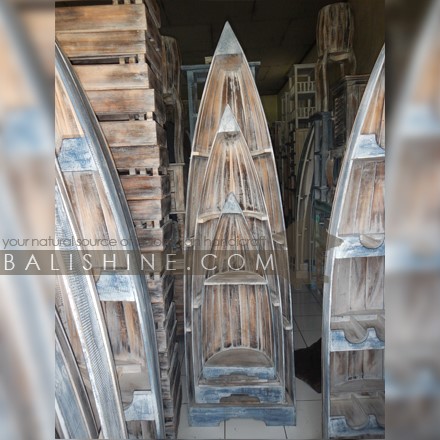 Balishine: Your natural source of indonesian handicraft presents in its Home Decor collection the Wooden Boat Shelves:114IKD268292:This boat shelves is made from wood.  