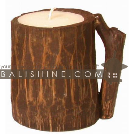 Balishine: Your natural source of indonesian handicraft presents in its Home Decor collection the Bamboo Candle  :13JAS93259:This original candle is produced in indonesia made from bamboo.  Natural color