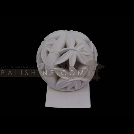 Balishine: Your natural source of indonesian handicraft presents in its Home Decor collection the Candle Holder:13DEL165602:This round candle holder is produced in Indonesia made from natural white lime stone.   Same as picture