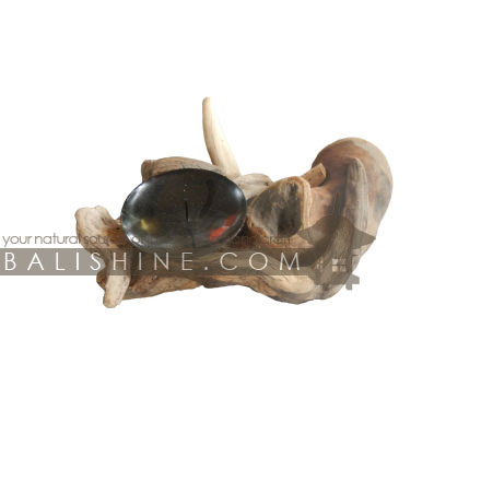 Balishine: Your natural source of indonesian handicraft presents in its Home Decor collection the Candle Holder:13FOR166766:This candle holder is produced in Bali made from recycled driftwood.  