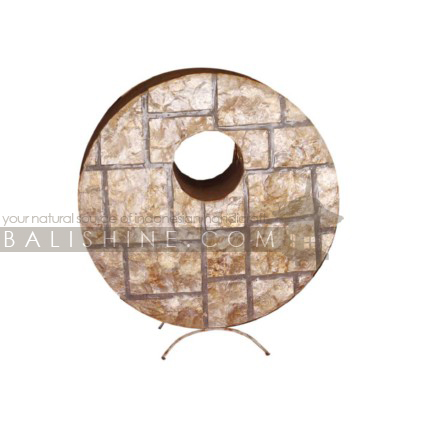 Balishine: Your natural source of indonesian handicraft presents in its Home Decor collection the Lamp:13DUL155482:This lamp is produced in Bali made from shell and fiberglass.  For electric fitting please contact us