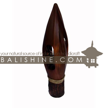 Balishine: Your natural source of indonesian handicraft presents in its Home Decor collection the Lamp:13JAS153136:This lamp is produced in Indonesia made from coconut leaf and coconut with rafia.   For electric fitting please contact us