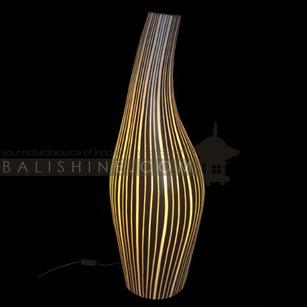 Balishine: Your natural source of indonesian handicraft presents in its Home Decor collection the Lamp:13NAA155643:This lamp is produced in Bali made from fiber glass  For electric fitting please contact us
