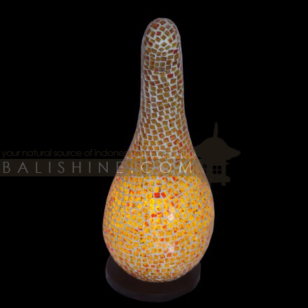 Balishine: Your natural source of indonesian handicraft presents in its Home Decor collection the Lamp:13NAA155656:This lamp is made from fiber glass with glass mosaic finishing.  For electric fitting please contact us