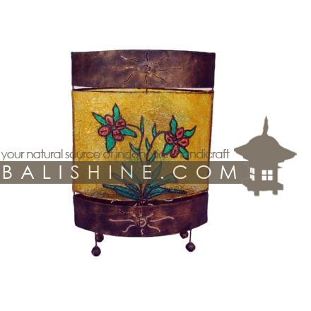 Balishine: Your natural source of indonesian handicraft presents in its Home Decor collection the Lamp:13NAL15803:This lamp is produced in Indonesia made from stainless resin and fiberglass.  For electric fitting please contact us