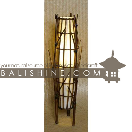 Balishine: Your natural source of indonesian handicraft presents in its Home Decor collection the Round Lamp  :13JAS153103:This round lamp is produced in Indonesia made from natural bamboo and textile lampshade.   For electric fitting please contact us