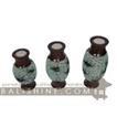 balishine This set of 3 candle holder is produced in Bali and made from natural glass with sonokling wood.