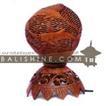balishine This lamp is produced in Bali made from coconut wood.