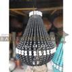 balishine This lamp shade produced in Indonesia is made from natural wooden beads.