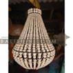 balishine This lamp shade produced in Indonesia is made from natural wooden beads.