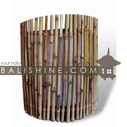 Balishine: Your natural source of indonesian handicraft presents in its Home Decor collection the Wall Light:13JAS153109:This wall light is produced in Indonesia made from natural bamboo and textile lampshade.   For electric fitting please contact us