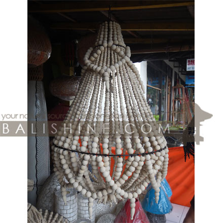 Balishine: Your natural source of indonesian handicraft presents in its Home Decor collection the Wooden Lampshade:13ALL867496:This lamp shade produced in Indonesia is made from natural wooden beads.  Other colors available.
