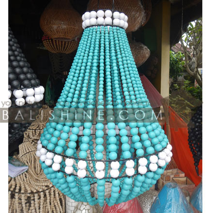 Balishine: Your natural source of indonesian handicraft presents in its Home Decor collection the Wooden Lampshade:13ALL867497:This lamp shade produced in Indonesia is made from natural wooden beads.  Other colors available.