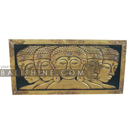 Balishine: Your natural source of indonesian handicraft presents in its Home Decor collection the Budha Panel:17OKA506872:This frame is a handicraft of Bali made from MDF wood .  