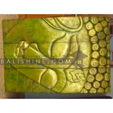 Balishine: Your natural source of indonesian handicraft presents in its Home Decor collection the Budha Panel:17PTS506865:This budha panel is produced in Bali and made from albesia wood.  