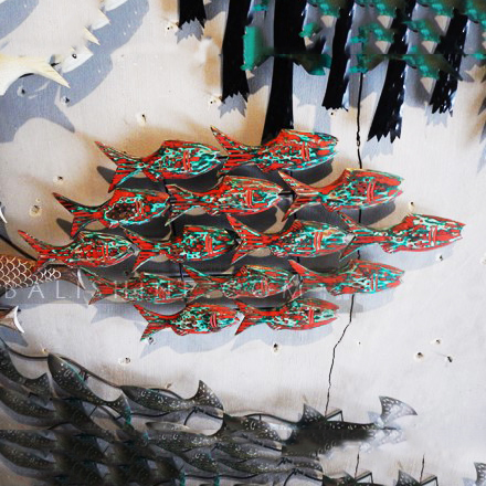 Balishine: Your natural source of indonesian handicraft presents in its Home Decor collection the Colored Sardine Wall Frame:17TER507906:This wall frame is produced in Indonesia made from iron base with wooden albasia fish.  Other color possible.