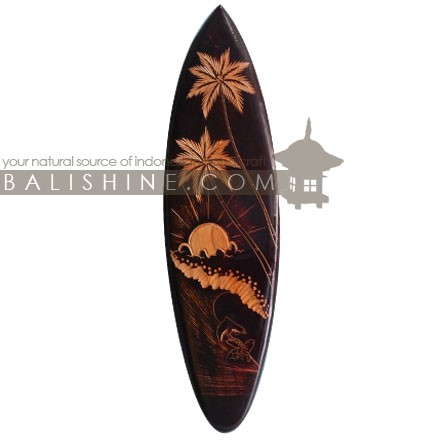 Balishine: Your natural source of indonesian handicraft presents in its Home Decor collection the Decorative Carving Surf Board:17ROR507747:This decorative surf board is made from jempinis wood with hand curving finishing.  Custom design available. Please contact us.