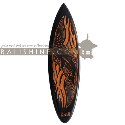 Balishine: Your natural source of indonesian handicraft presents in its Home Decor collection the Decorative Carving Surf Board:17ROR507748:This decorative surf board is made from jempinis wood with hand curving finishing.  Custom design available. Please contact us.