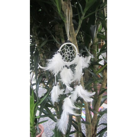 Balishine: Your natural source of indonesian handicraft presents in its Home Decor collection the Dream Catcher:17APA466516:This dream catcher is a handicraft of Bali made from string and feather.  Same as picture