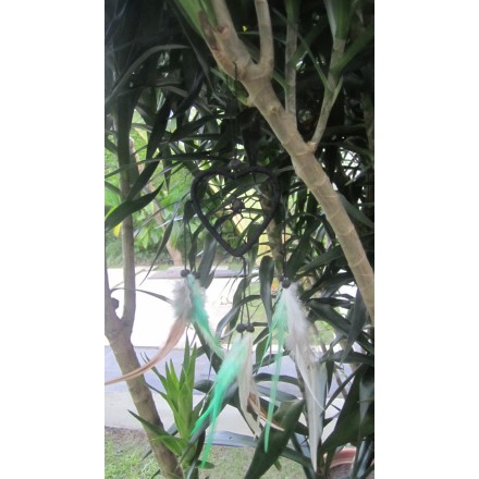 Balishine: Your natural source of indonesian handicraft presents in its Home Decor collection the Dream Catcher:17APA466539:This dream catcher is a handicraft of Bali made from string and feather.  Same as picture