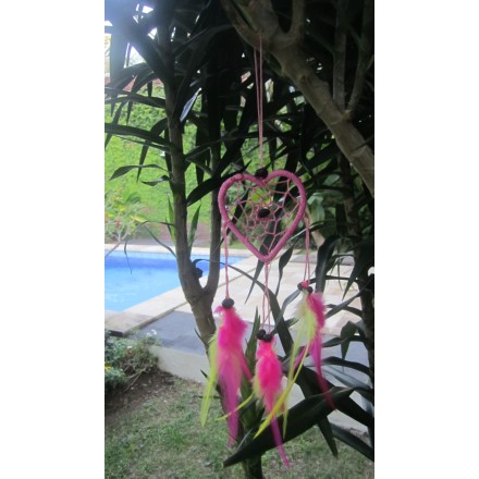 Balishine: Your natural source of indonesian handicraft presents in its Home Decor collection the Dream Catcher:17APA466540:This dream catcher is a handicraft of Bali made from string and feather.  Same as picture