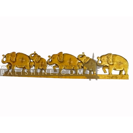Balishine: Your natural source of indonesian handicraft presents in its Home Decor collection the Elephant Panel:17OKA507016:This elephant panel carving is a handicraft of Bali made from albesia wood.  