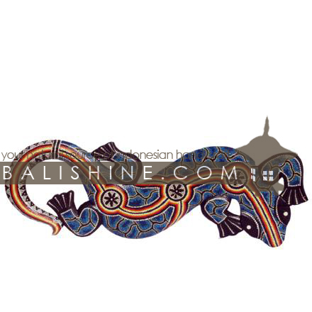 Balishine: Your natural source of indonesian handicraft presents in its Home Decor collection the Gaecko:17CIK481725:This gaecko painting is a handicraft of Bali made from albesia wood.  Mix color