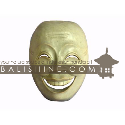 Balishine: Your natural source of indonesian handicraft presents in its Home Decor collection the Mask:17IMS471517:This mask is a handicraft of Bali made from natural white jelutung wood.  