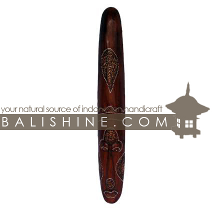 Balishine: Your natural source of indonesian handicraft presents in its Home Decor collection the Mask Thinking:17MUL472520:This mask is a handicraft of Bali made from albesia wood.  